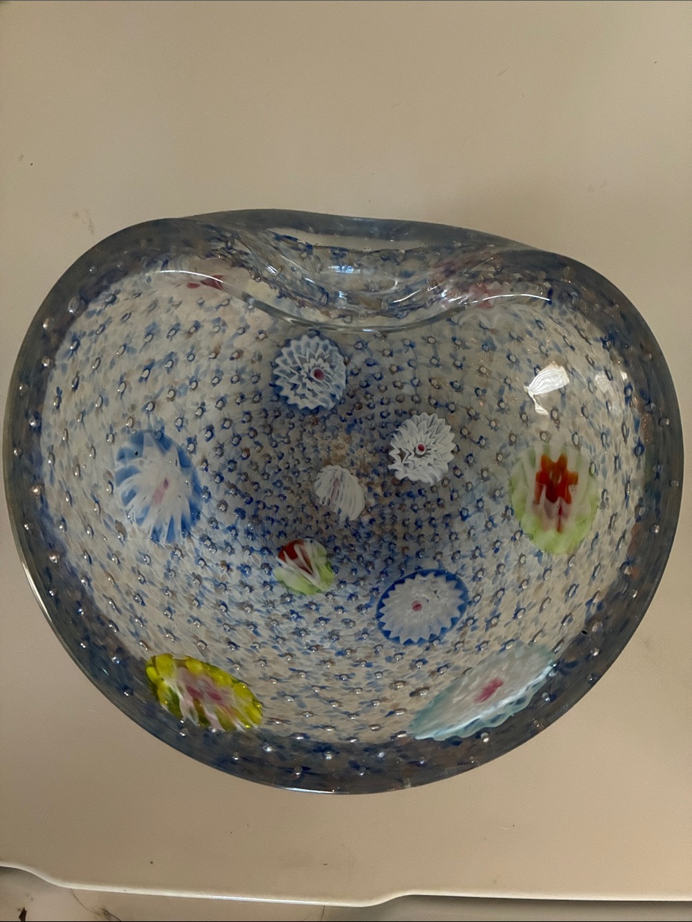 Murano millefiori candy Bowl (or ashtray?)